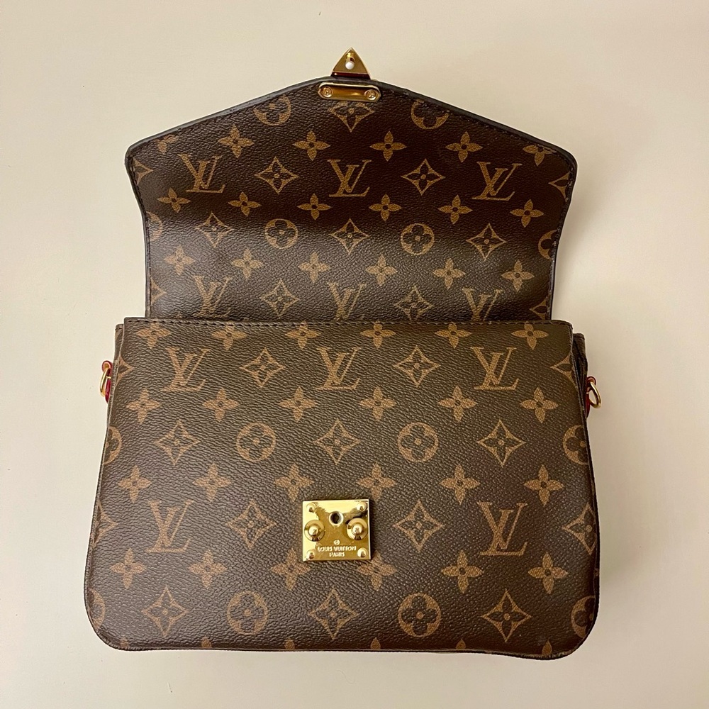 New Monogram Satchel with Gold-Tone S-Lock Hardware - Picture 6 of 10